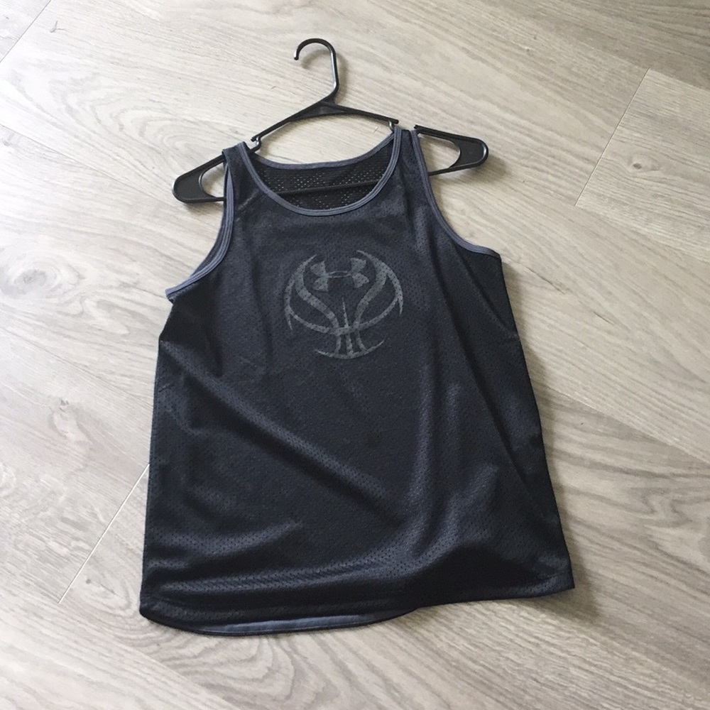 Black Under Armor tank top- Youth Large